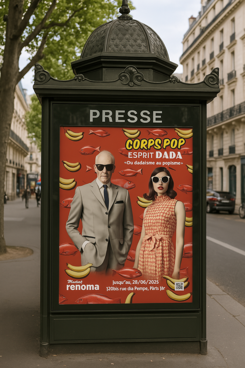 Kiosque Renoma Presse Exposition Maurice Renoma